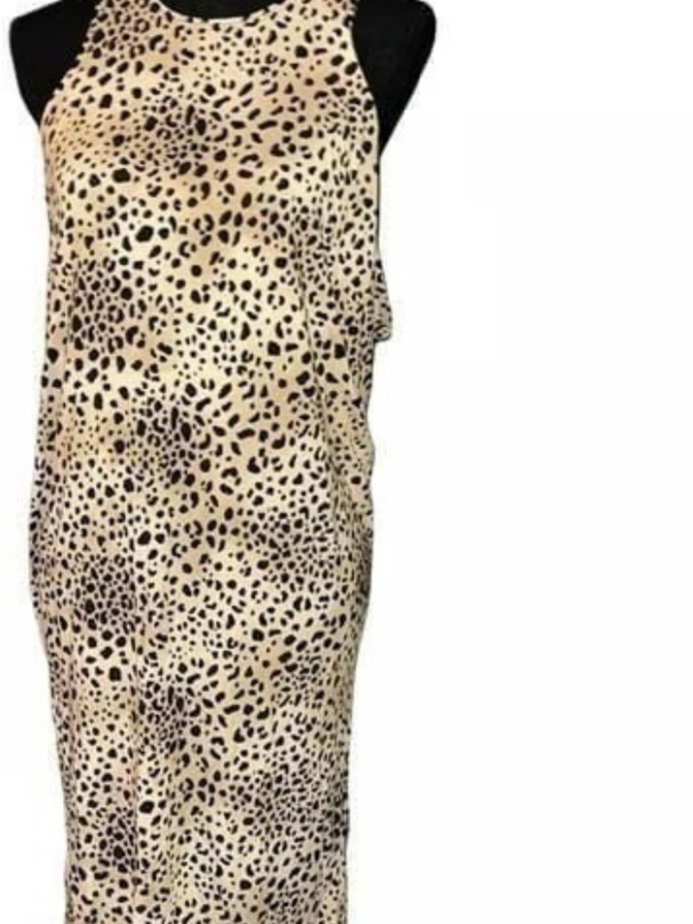 Victoria's Secret Beige and Black Leopard Print Dress